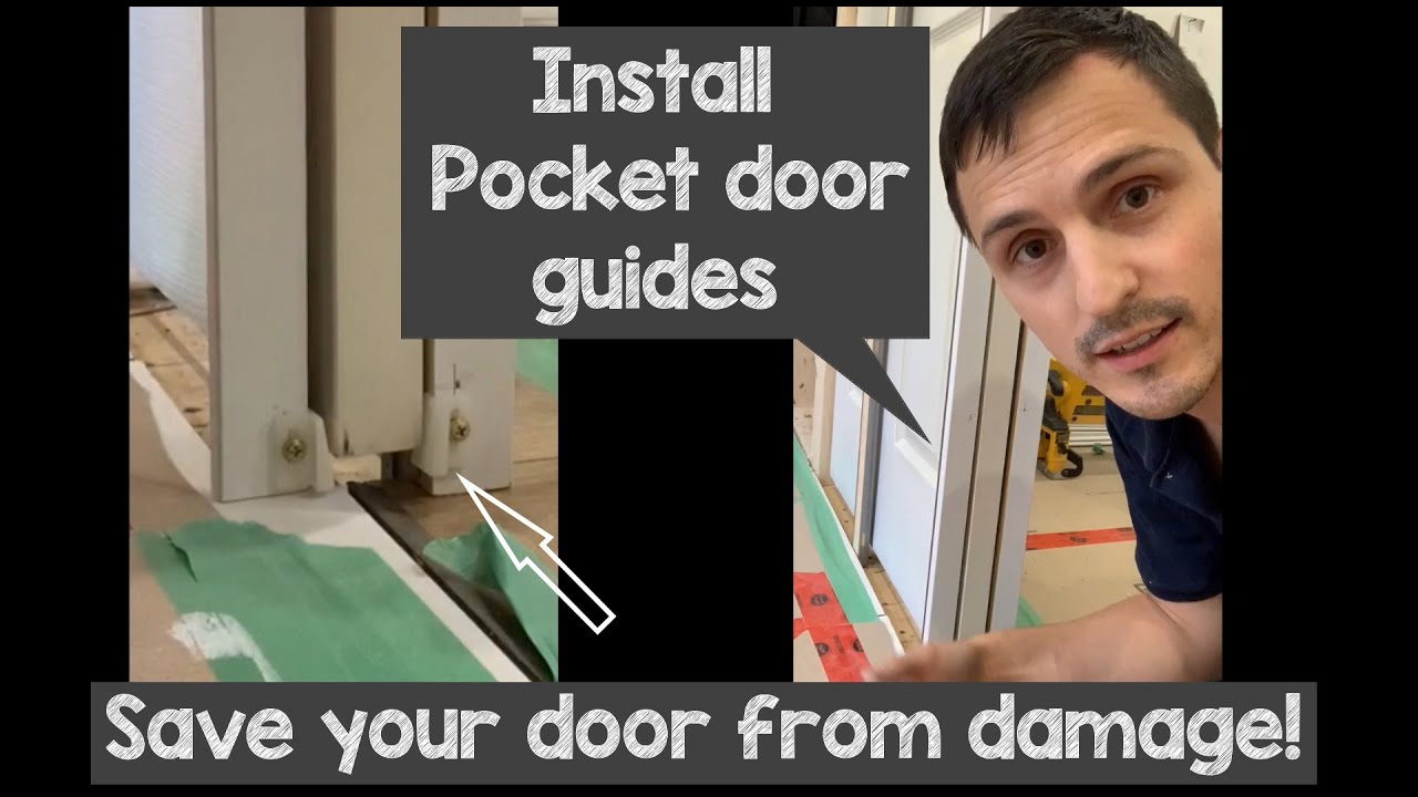 Pocket door guides [keep your door aligned & on track] (amazon link)