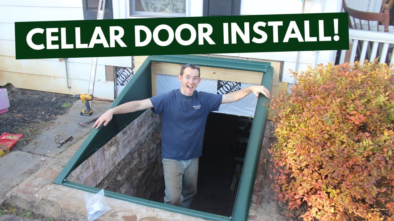 Installing a Bilco Basement Door on our Farm House Brick Foundation
