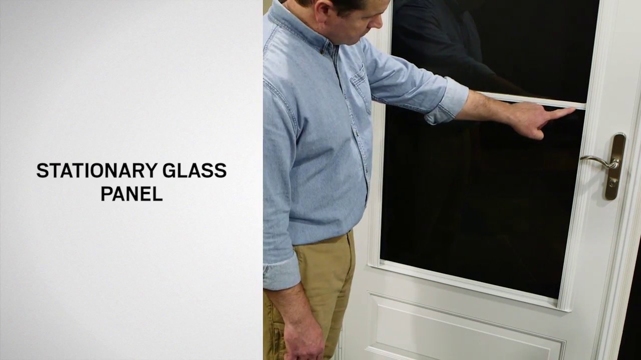 Identifying the Parts on Self-Storing Storm Doors | Andersen Windows