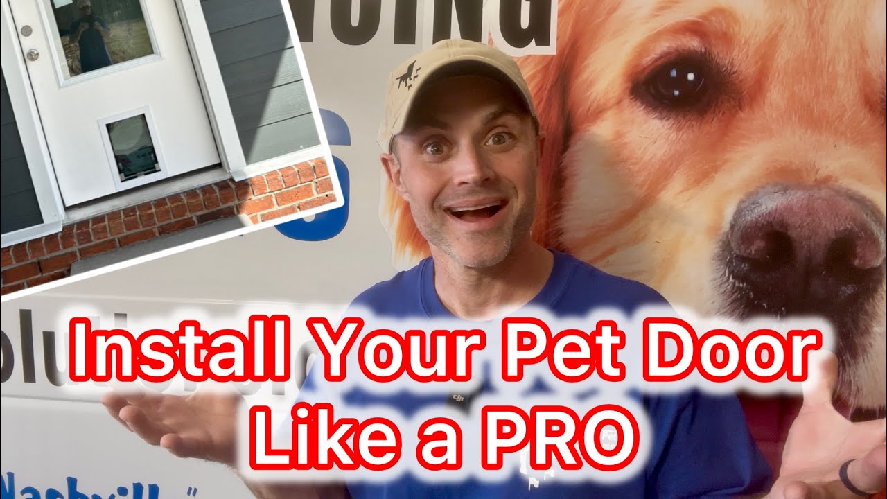 How To Install Pet Door Through Exterior Door - Step by step installation guide - Dog Door Install