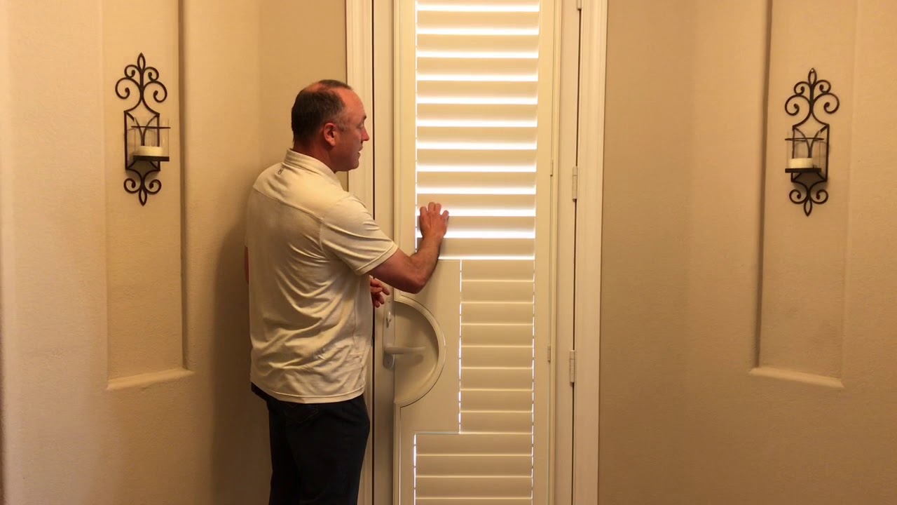 French Door Shutters With Cut-Out