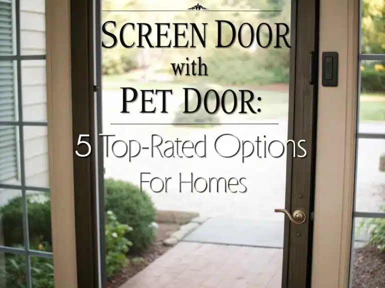 screen door with pet door