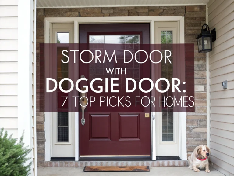 storm door with doggie door