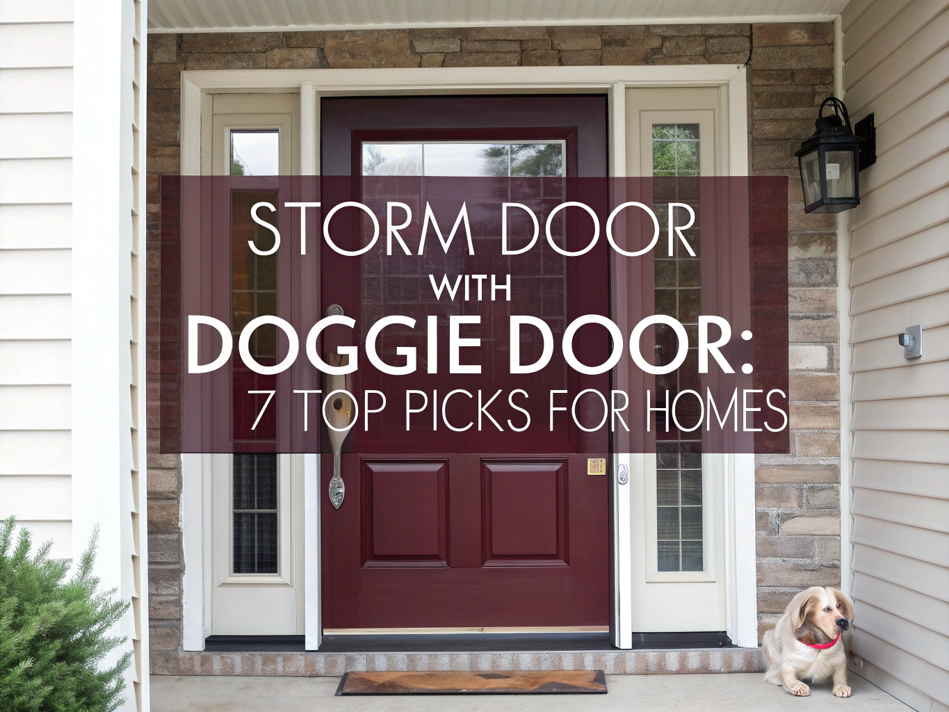 storm door with doggie door