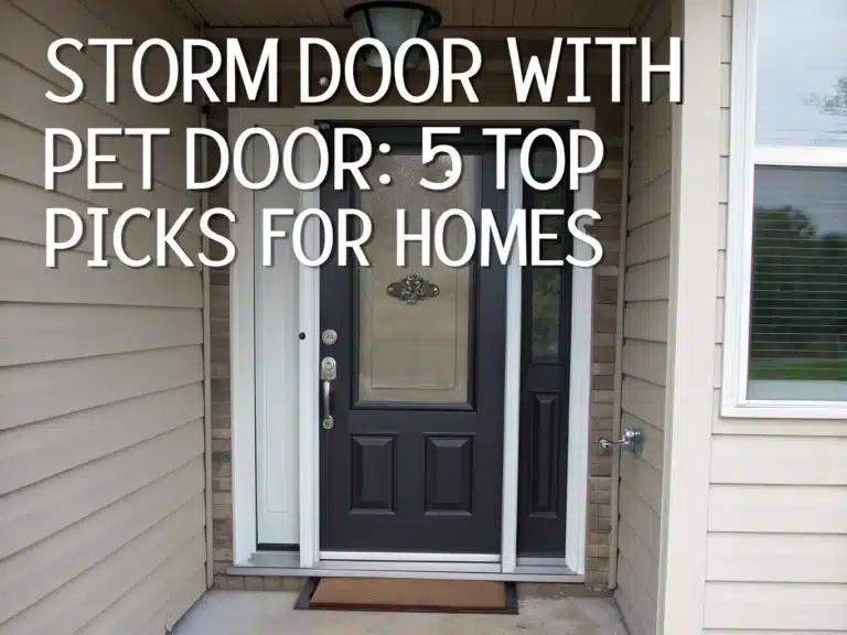 storm door with pet door