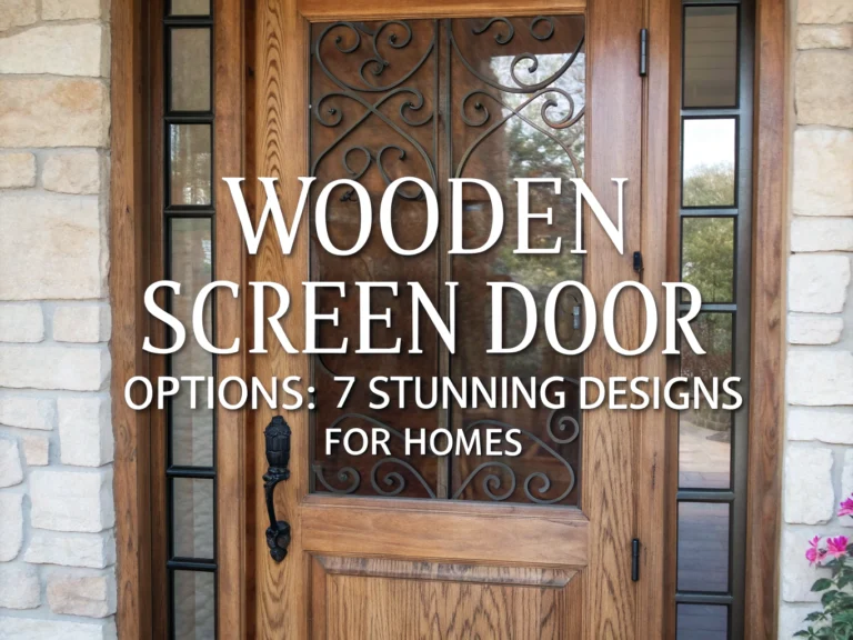 wooden screen door