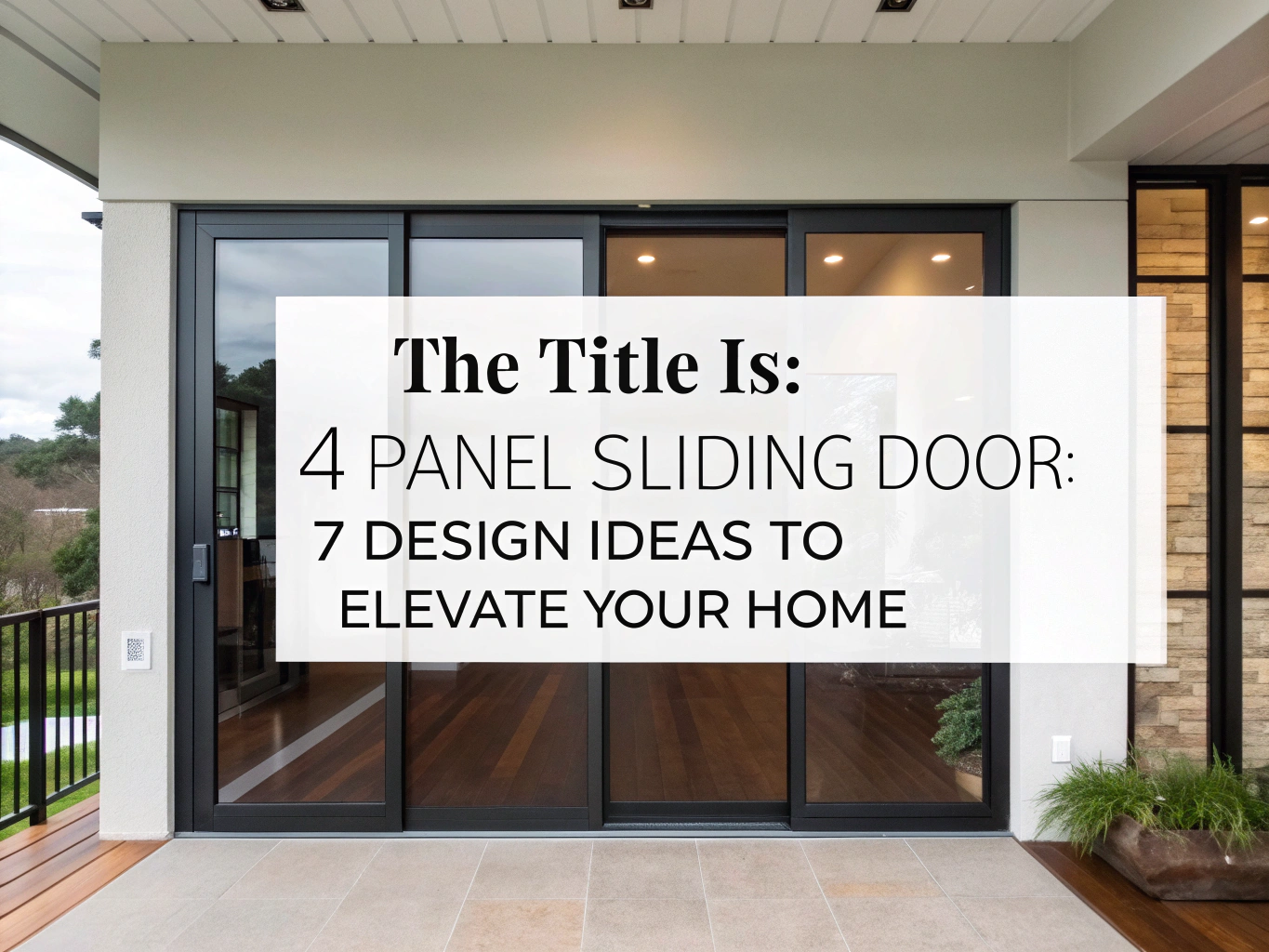 4 panel sliding door