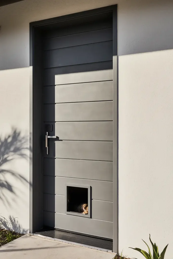 Exterior Door with Cat Door 1