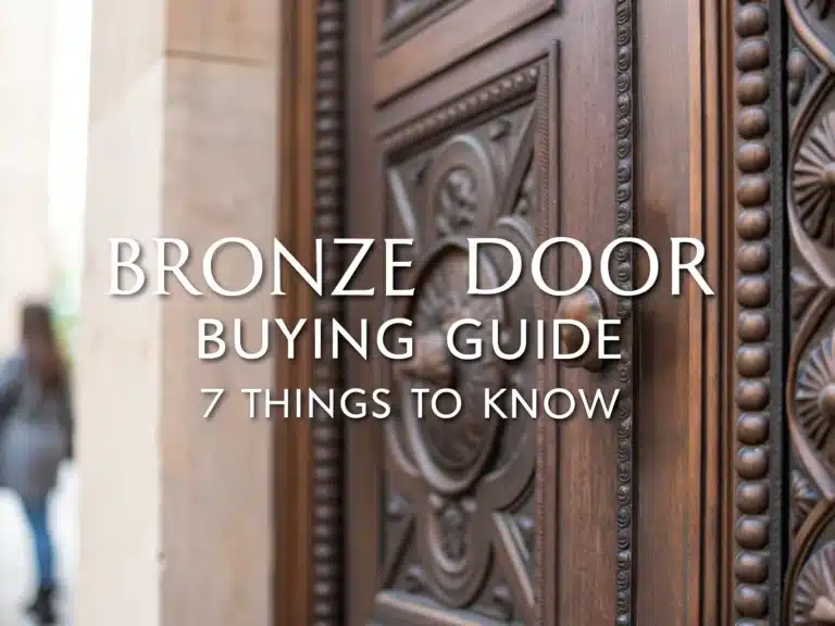 bronze door