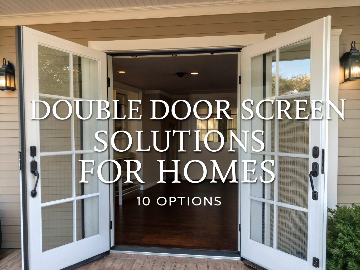 double door screen door