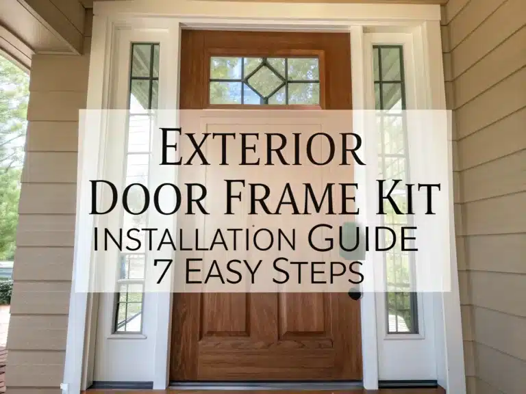 exterior door frame kit