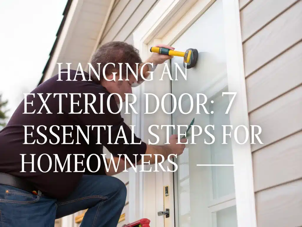 hanging an exterior door