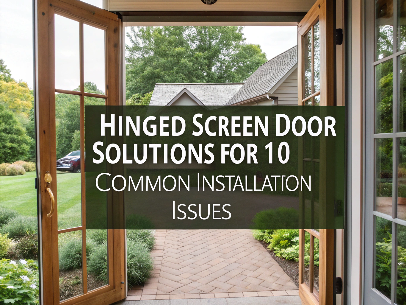 hinged screen door