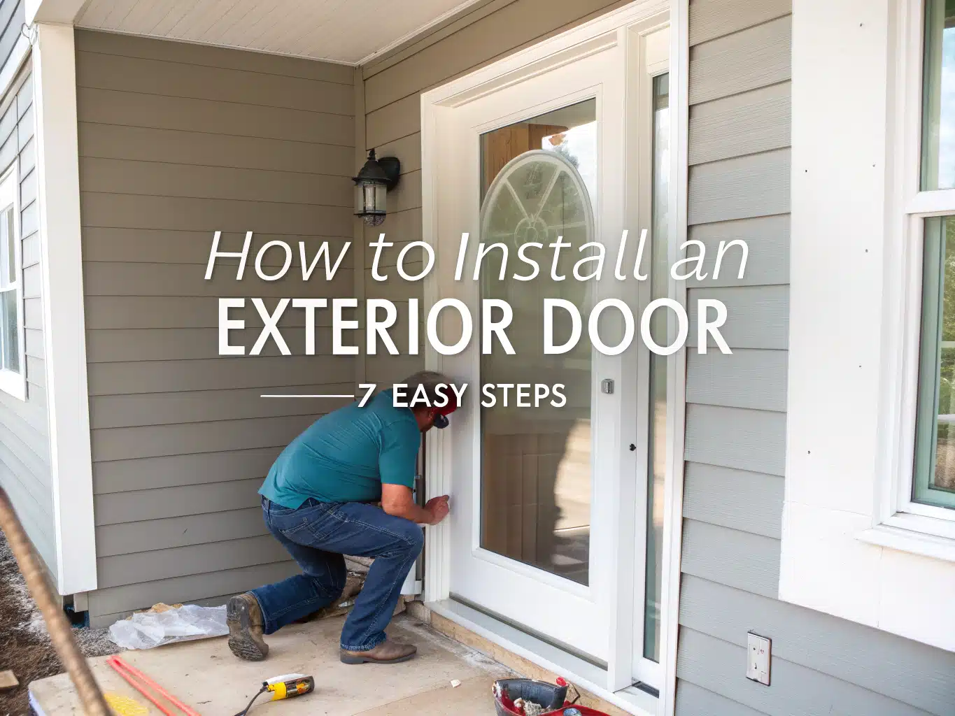 how to install an exterior door