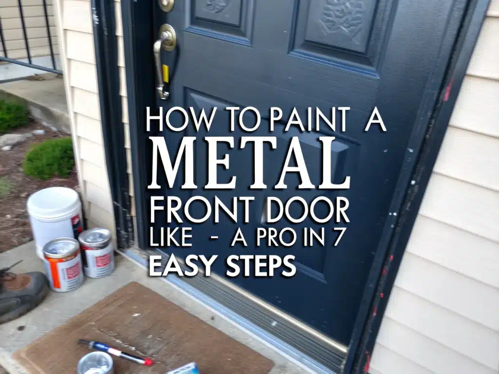 how to paint a metal front door