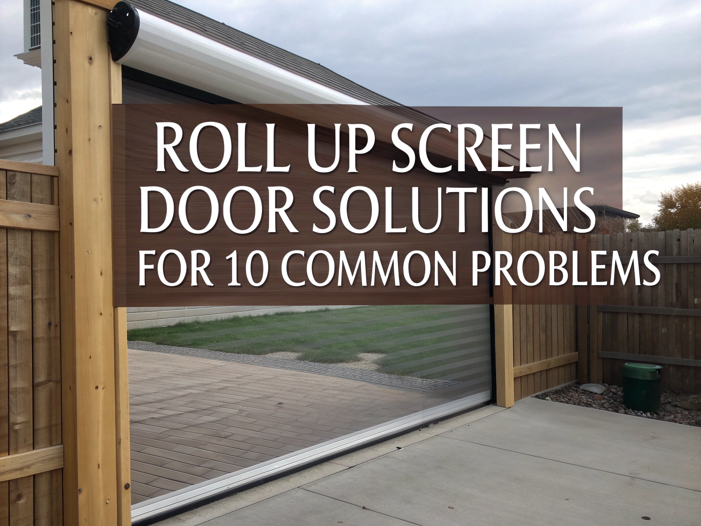 roll up screen door