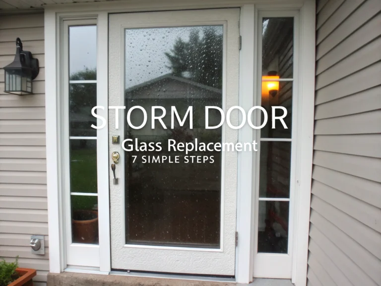 storm door glass replacement
