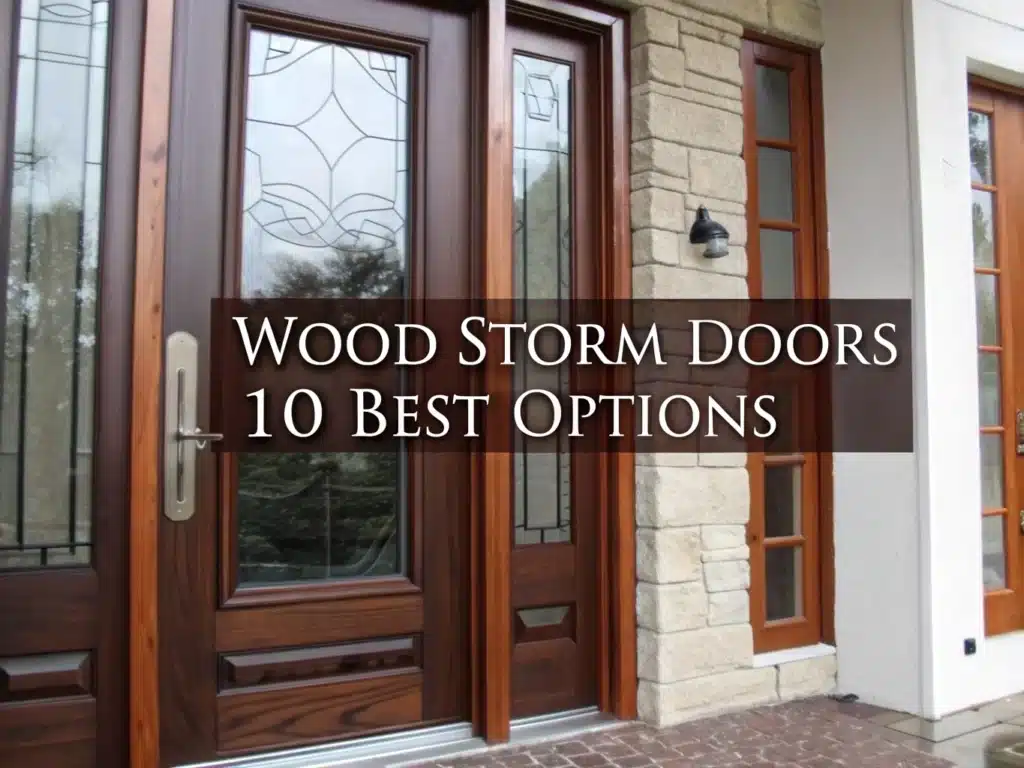 wood storm doors