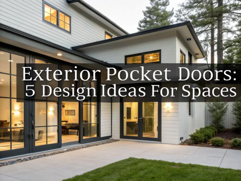 exterior pocket doors